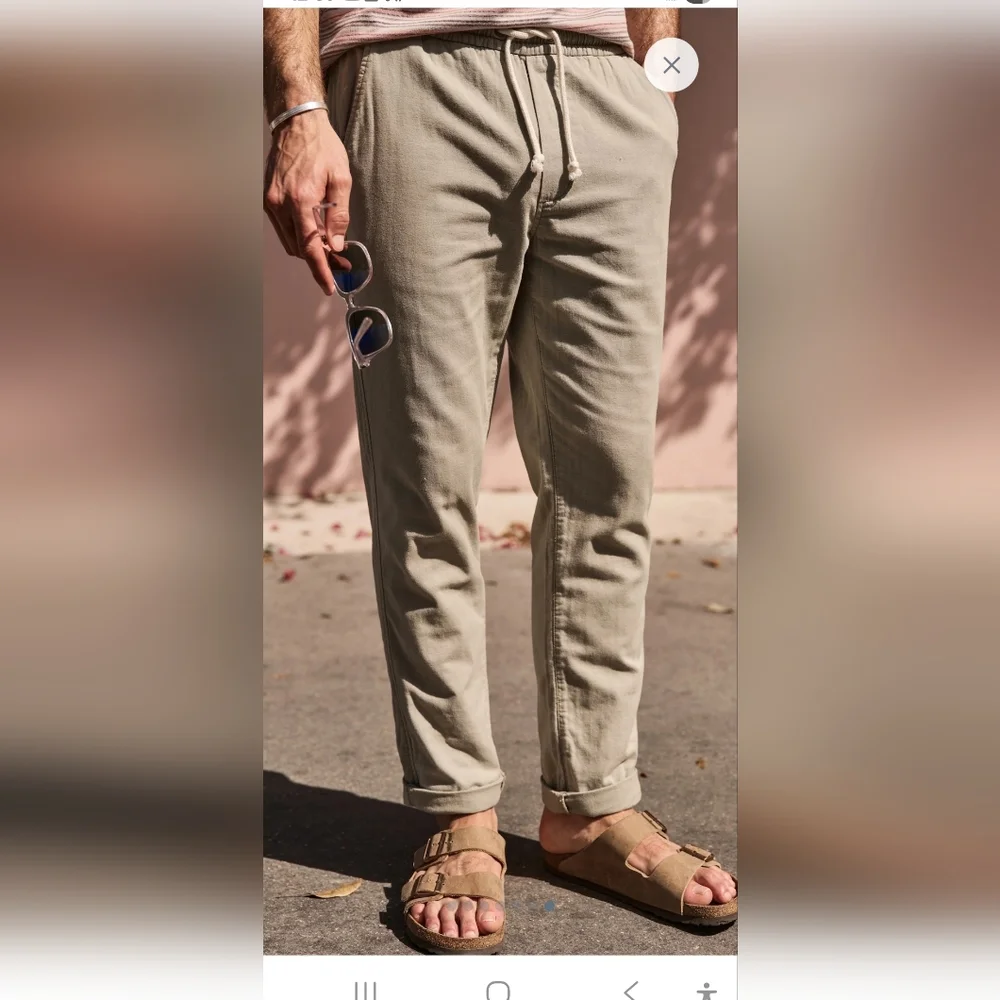 Marine Layer Saturday Slim Straight Beach Pant